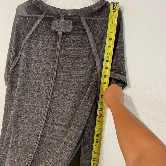 We The Free by Free People Black T-Shirt Midi Dress | Size XS | Slouchy Soft Lou - Picture 6 of 7